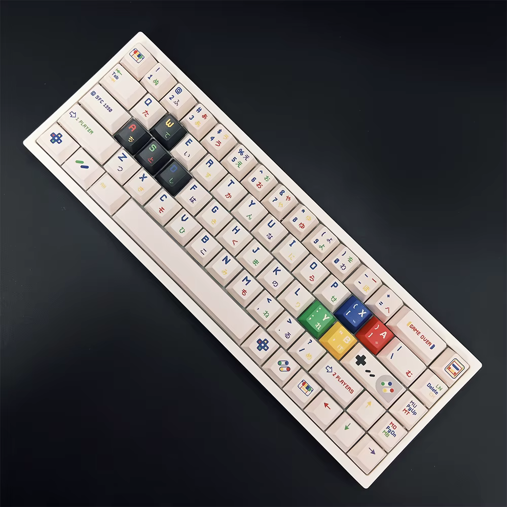 Teclas PBT Retro Blancas Perfil Cherry para Teclado Mecánico ISO - imagen 3