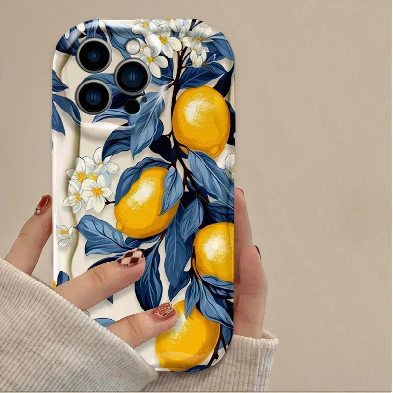 Funda Huawei Honor 90 Lite 5G – Diseño Limón Ondulado 3D - imagen 5