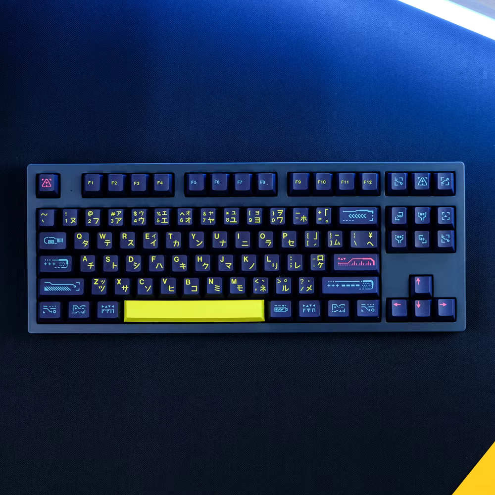 Juego de teclas GMK Awaken mostrando detalle de las leyendas