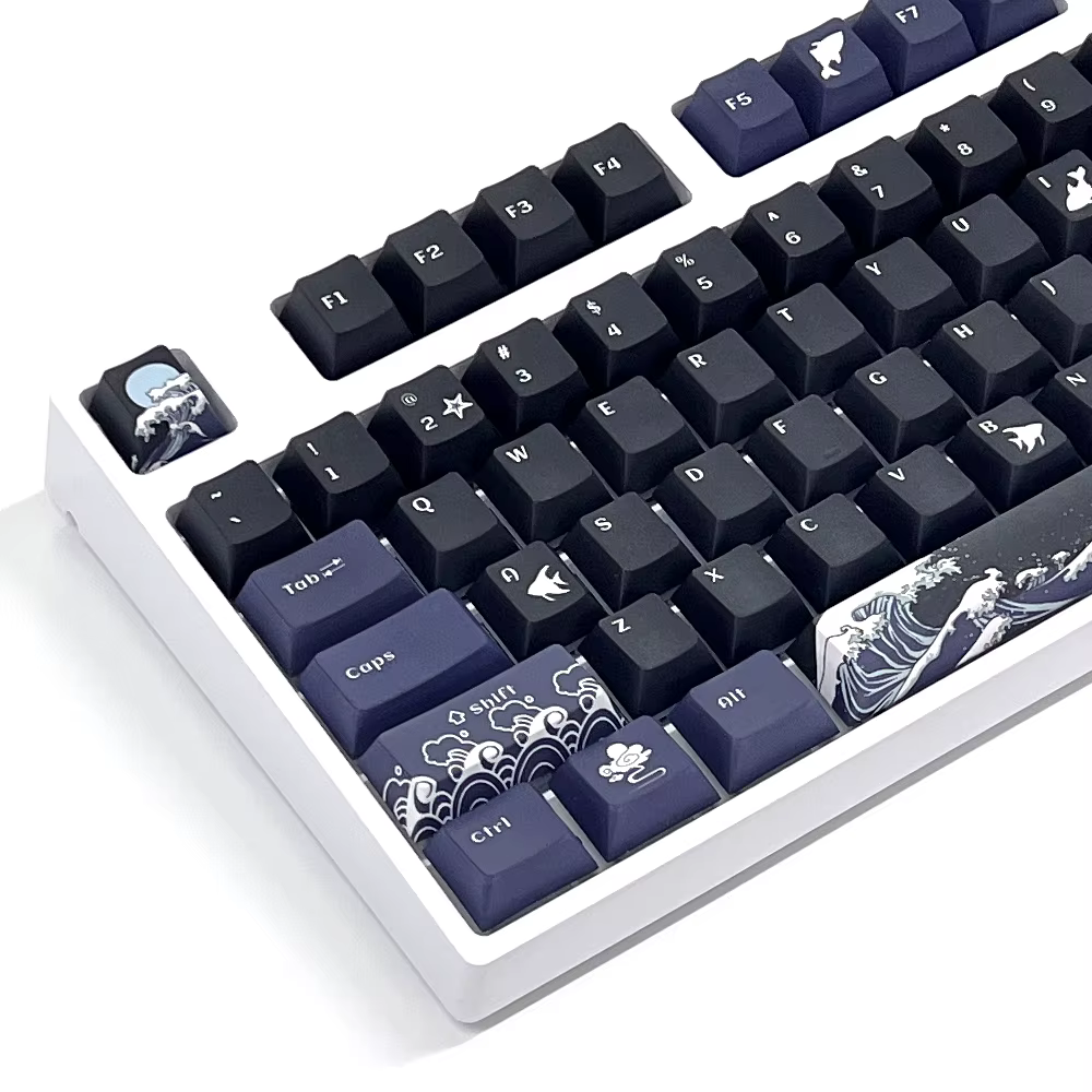 Keycaps instalado en teclado mecánico
