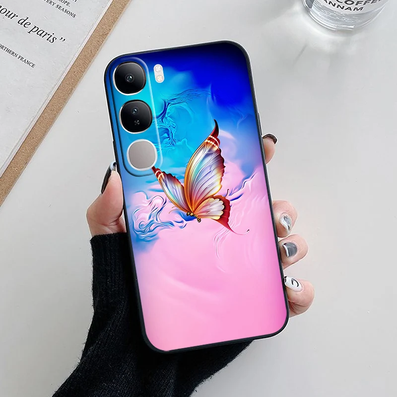 Funda TPU silicona negra para Vivo