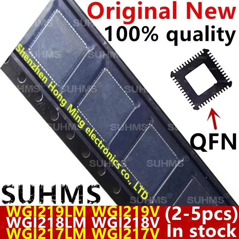 Vista superior del encapsulado QFN-48 con marca SUHMS