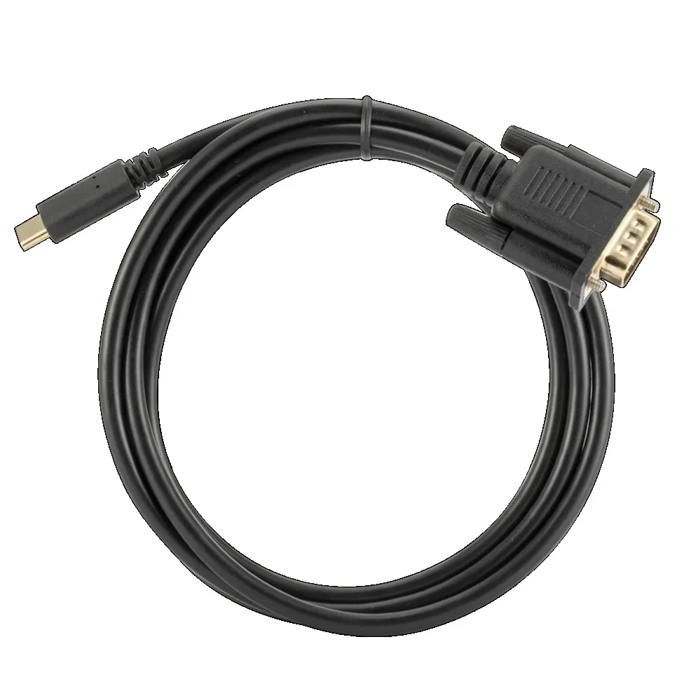 Cable enrollado y listo para usar