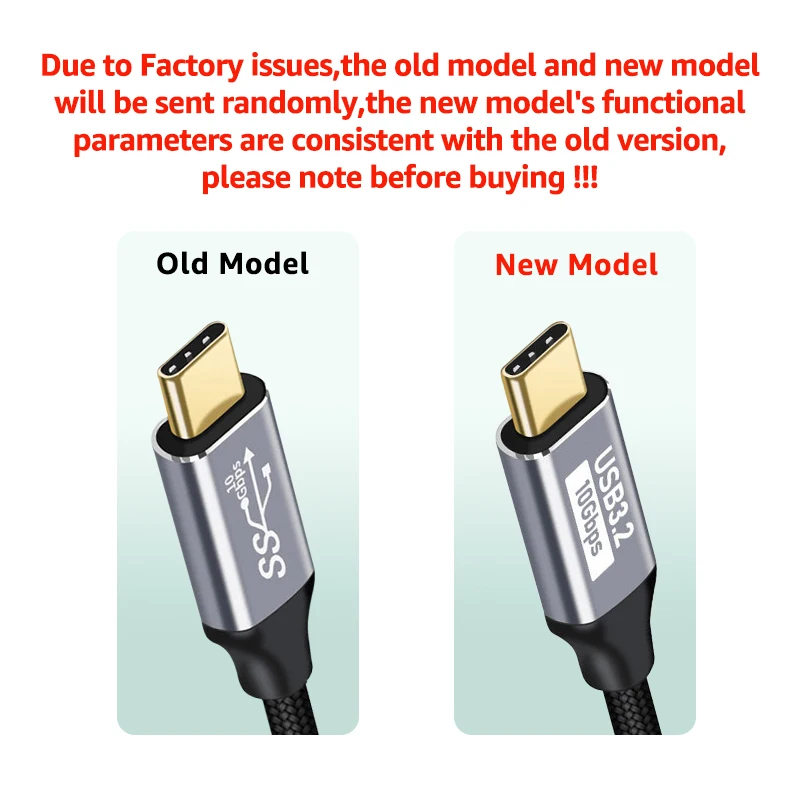 Cable USB-C Gen2 visto de frente