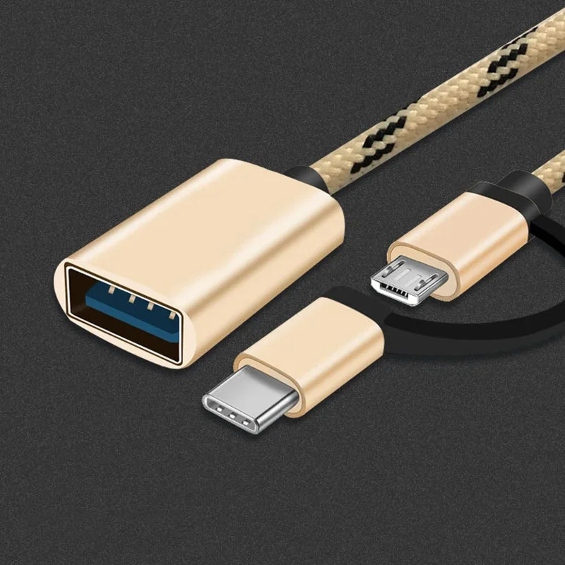 Adaptador OTG visto desde distintos ángulos