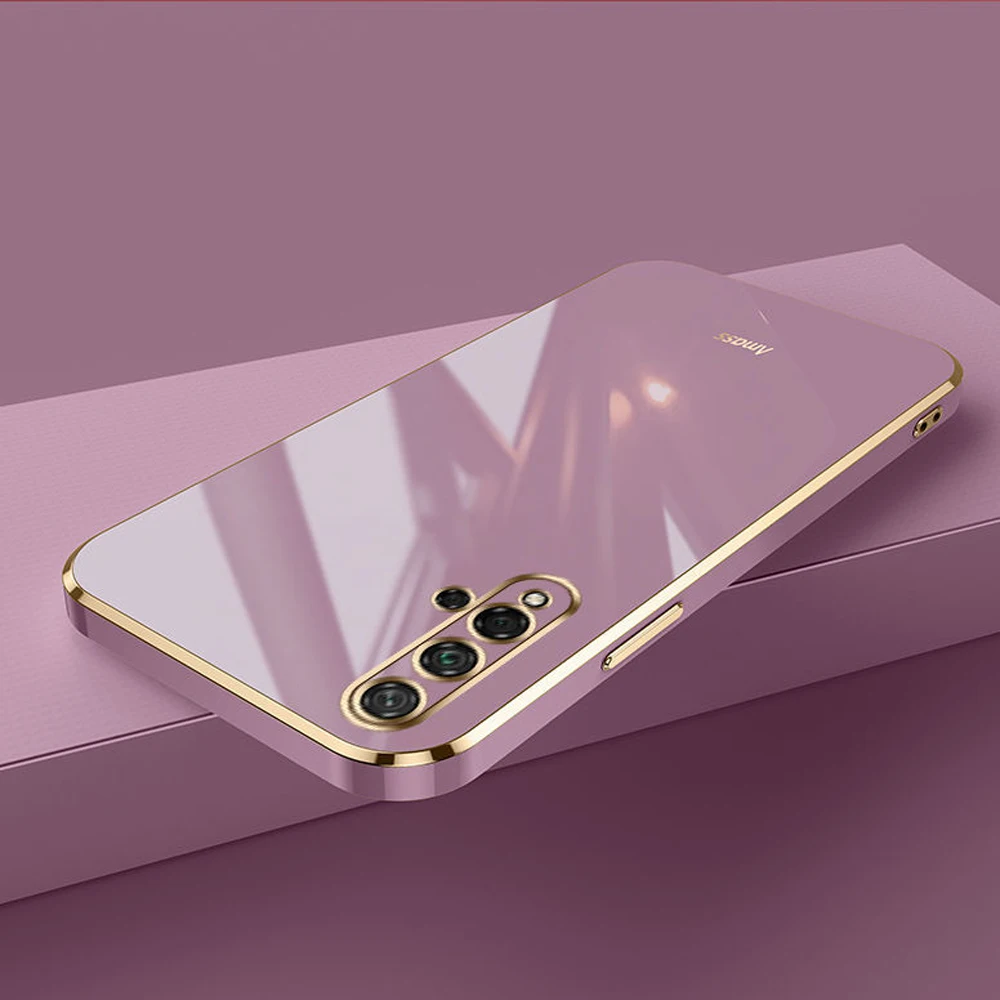 Huawei Nova 5T/7i Funda Lujo Silicona Antigolpes