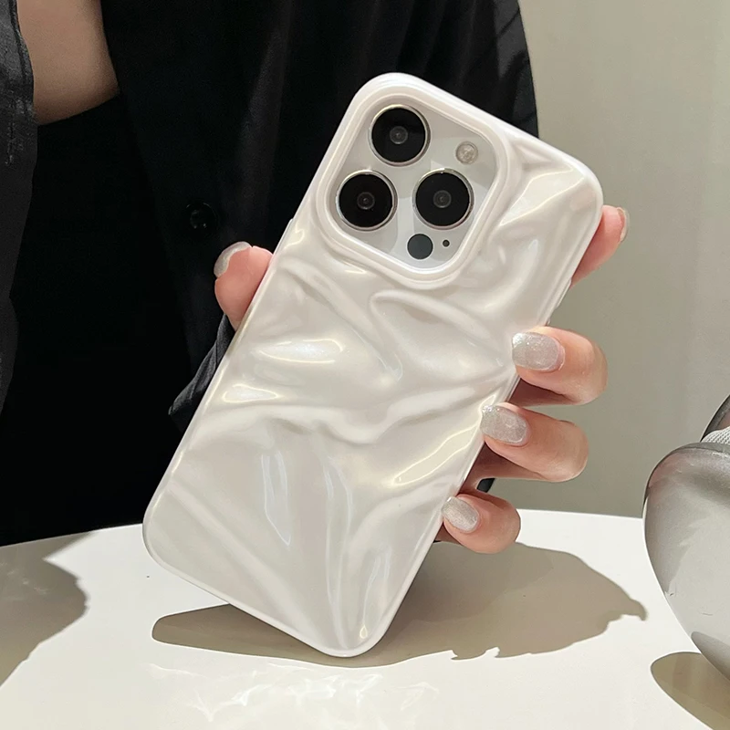 Funda iPhone 16/15/14/13/12/11 Pro Max TPU Blanco Perla Suave - imagen 5