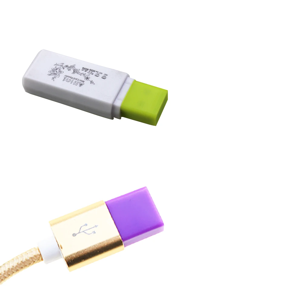 Tapa protectora de silicona USB macho con tapón antipolvo