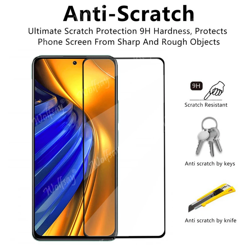 Protector de pantalla vidrio templado POCO F4 - compatible M5/M5S/X4GT - imagen 4