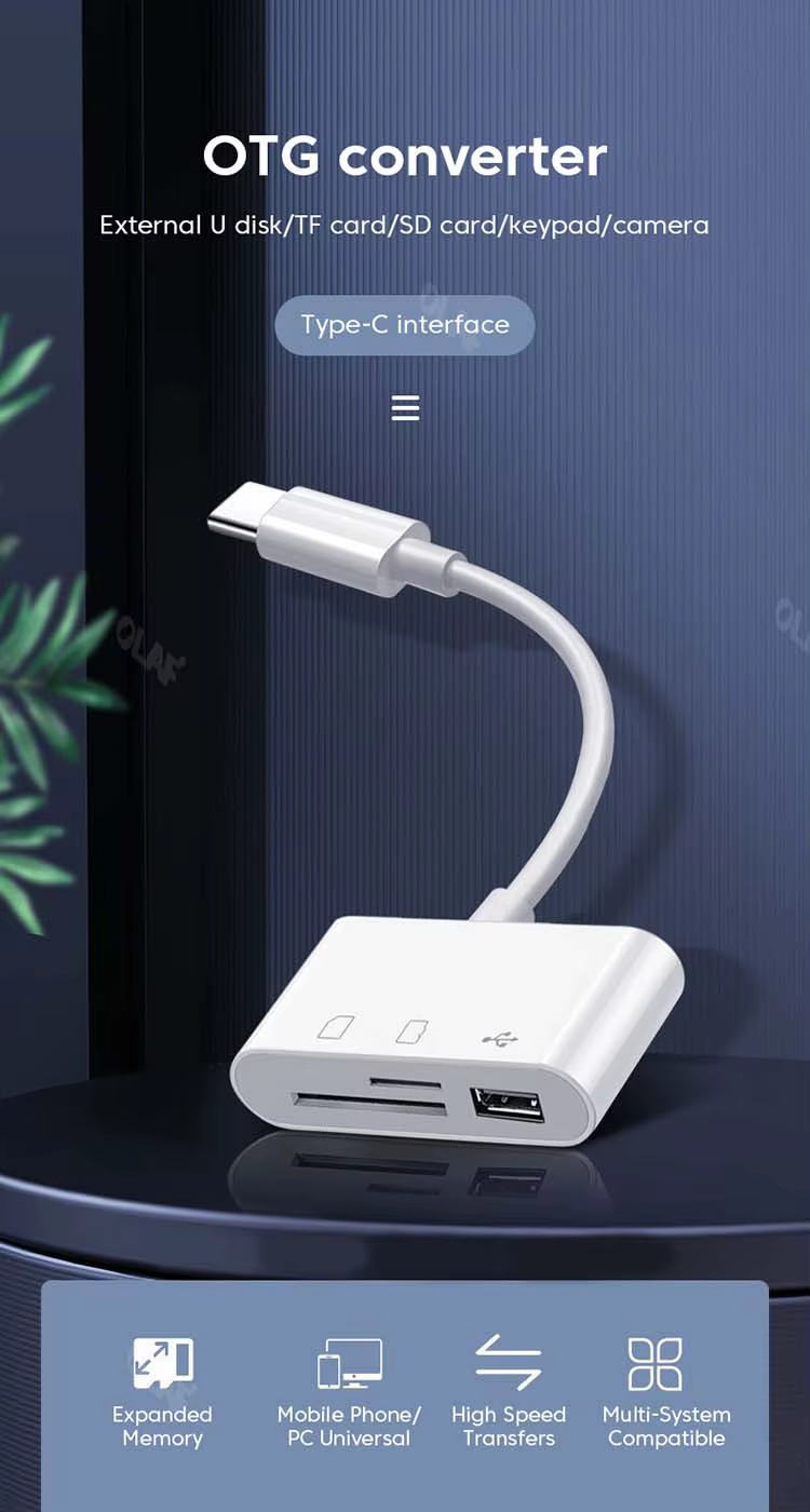 Lector USB-C SD TF frontal