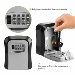 Caja de Seguridad para Llaves con Código y Montaje en Pared