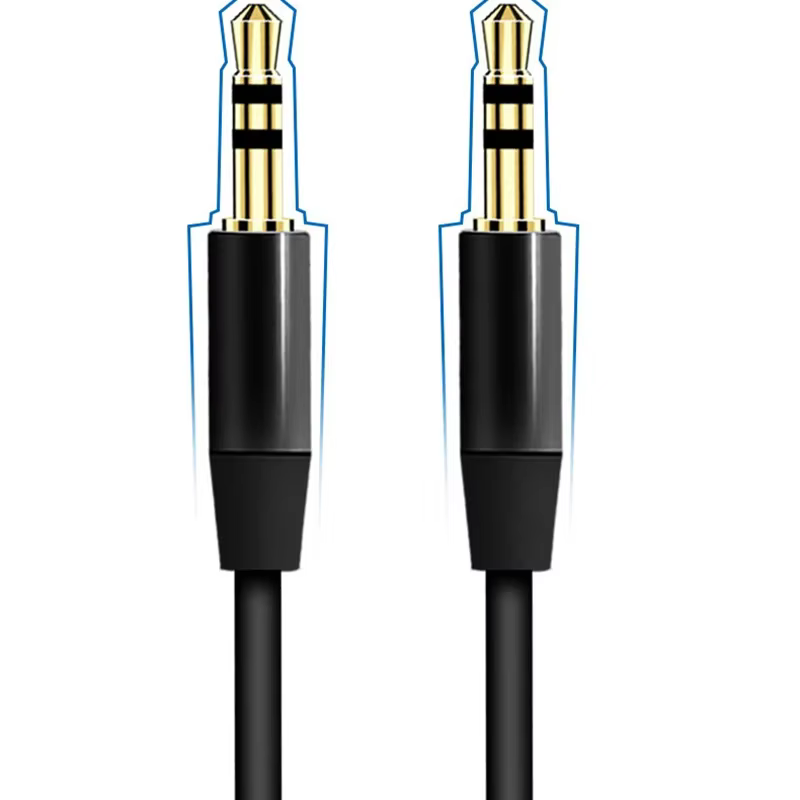 Cable Extensión Jack 3,5mm Macho-Macho Chapado en Oro para Coche - imagen 5