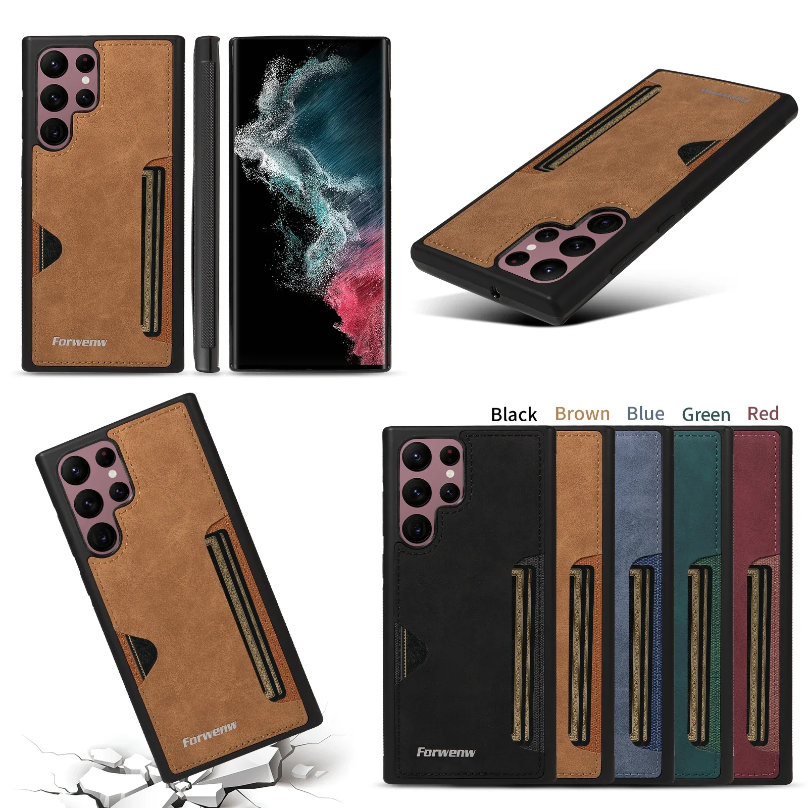 Solt Funda Billetera Cuero Samsung Galaxy S23/S24/S22/S21 - Premium - imagen 5