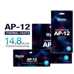 Almohadilla Térmica Maxtor AP-12 Silicona Conductividad CPU GPU
