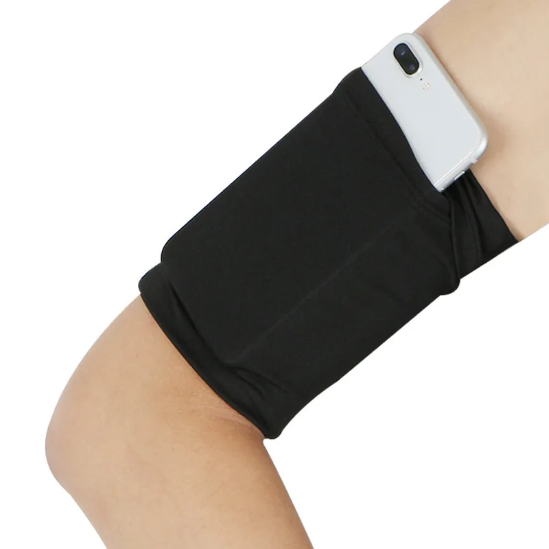 Brazalete deportivo negro para teléfono móvil