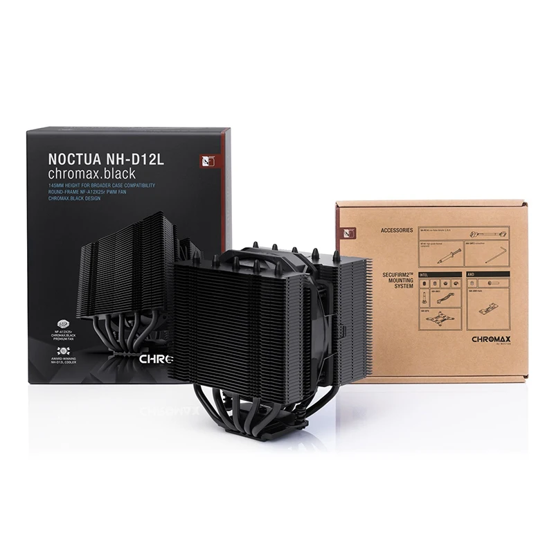 Noctua NH-D12L Chromax – Disipador CPU Torre Doble Bajo Perfil - imagen 5