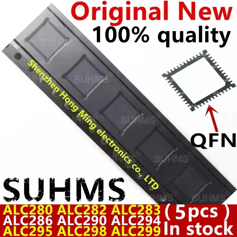 Chipset ALC280 QFN-48 vista frontal