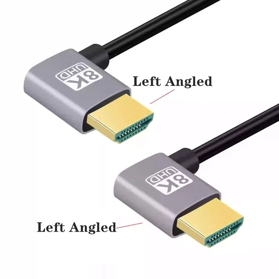 Cable HDMI 2.1 8K Macho-Macho angular para PS5 PS4 TV Proyector - imagen 4