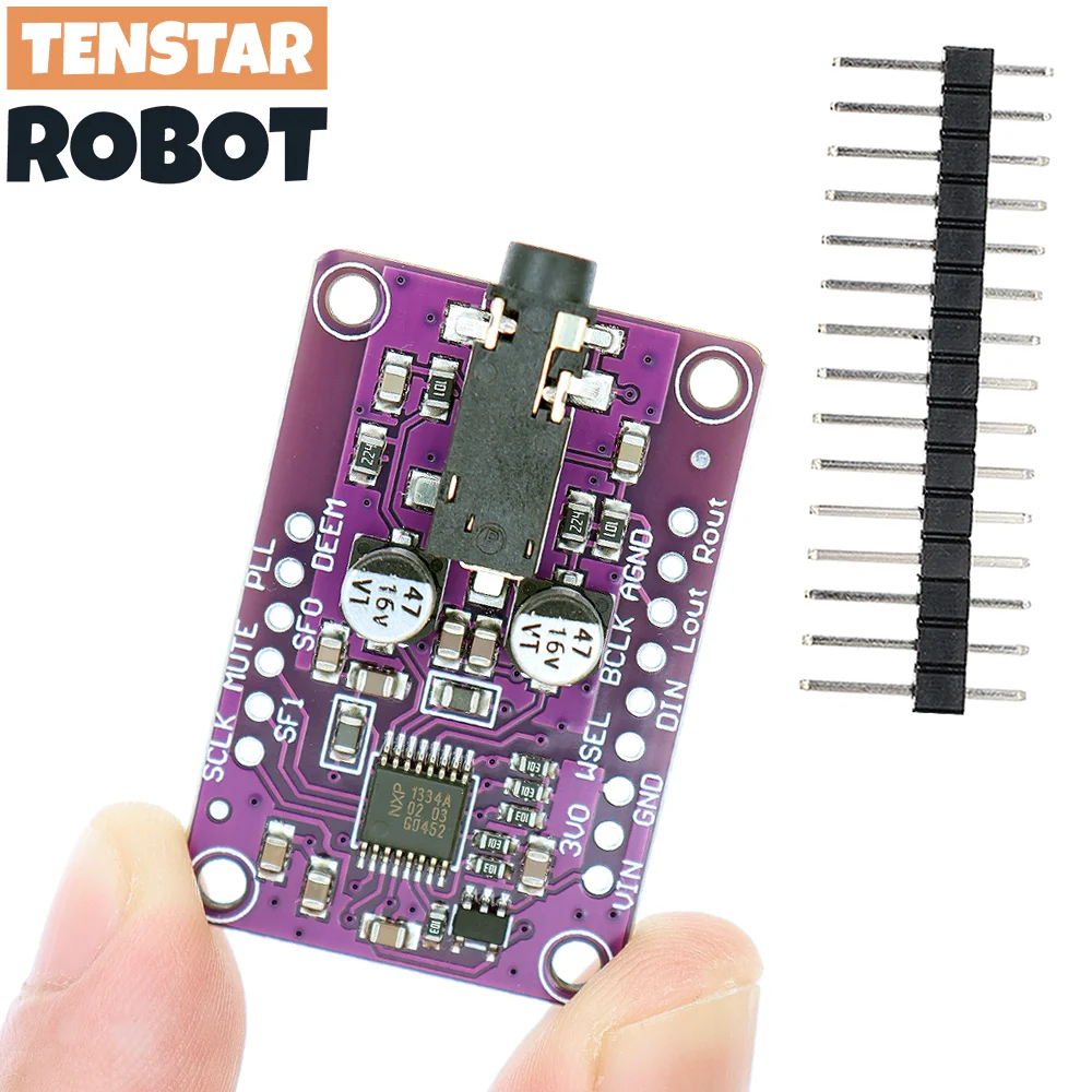 TENSTAR UDA1334A DAC I2S Módulo Audio Estéreo para Raspberry Pi - imagen 3